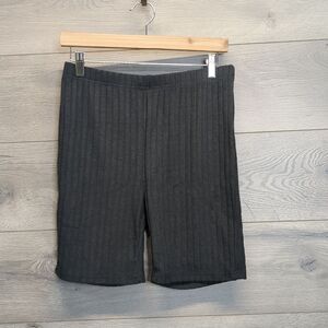 Shein Fuzzy Ribbed Pull On Stretchy Bike Shorts Women's Size Large